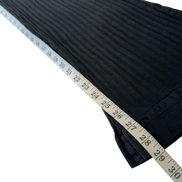 Free People Linen Blend Ribbed Flare Leg Pleated Trouser Pants, S - Picture 7 of 9